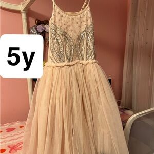 Tutu Du Monde Cream and Silver Formal Dress